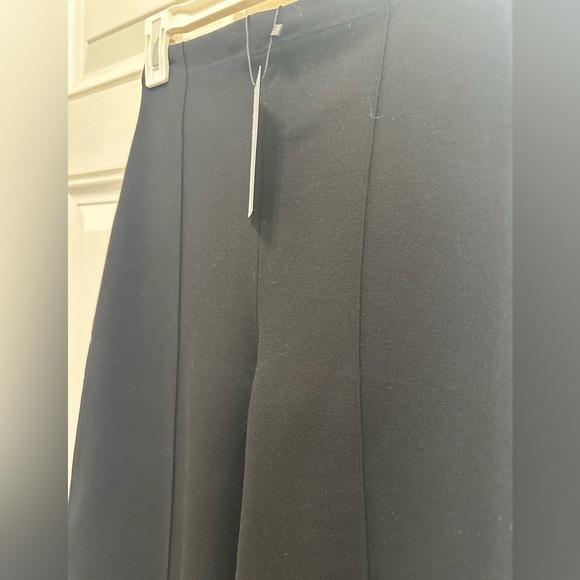 Ripley Rader  Los Angeles BLACK PONTE KNIT WIDE LEG PANT: CROPPED - Picture 5 of 8